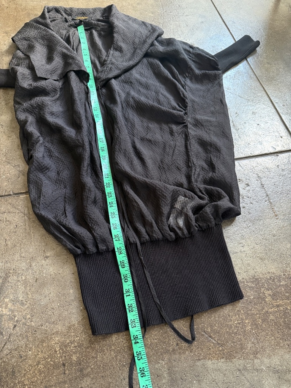 Vivienne Westwood Silk Dress Anglomania W/ ribbed cuffs and bottom and collar - Picture 6 of 13